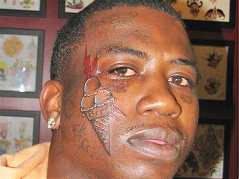 Gucci Mane ice cream face tattoo